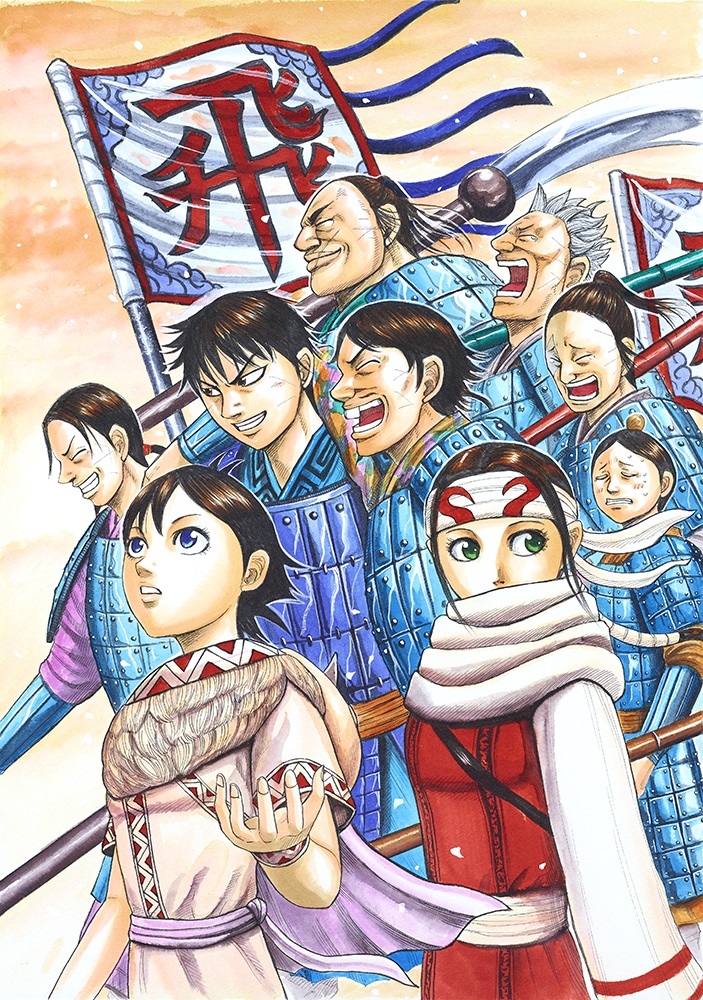 直筆生原画400点以上の大規模原画展「キングダム展 −信− 」が開催