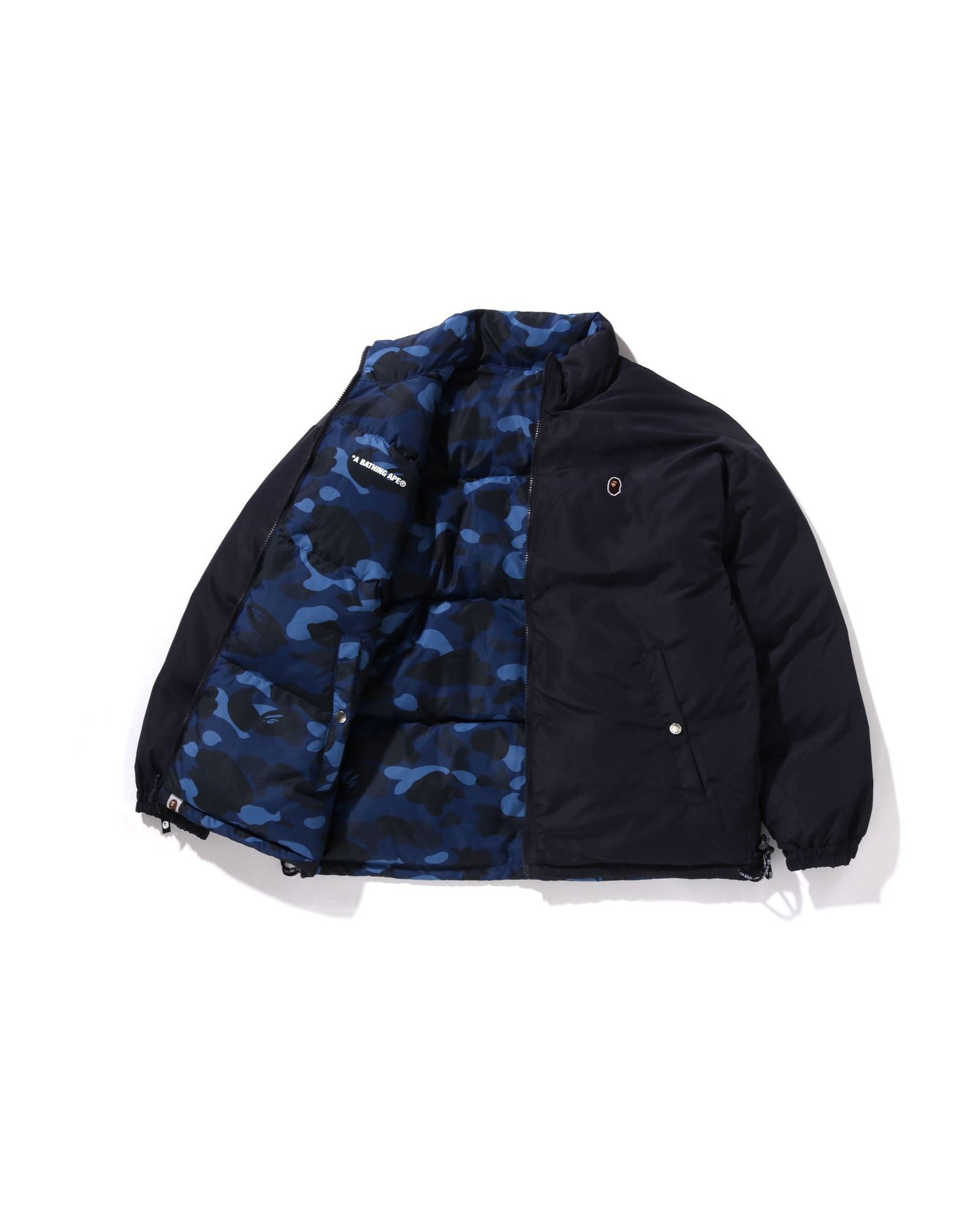 A BATHING APE® Color Camo Reversible Down Jacket | Bape official