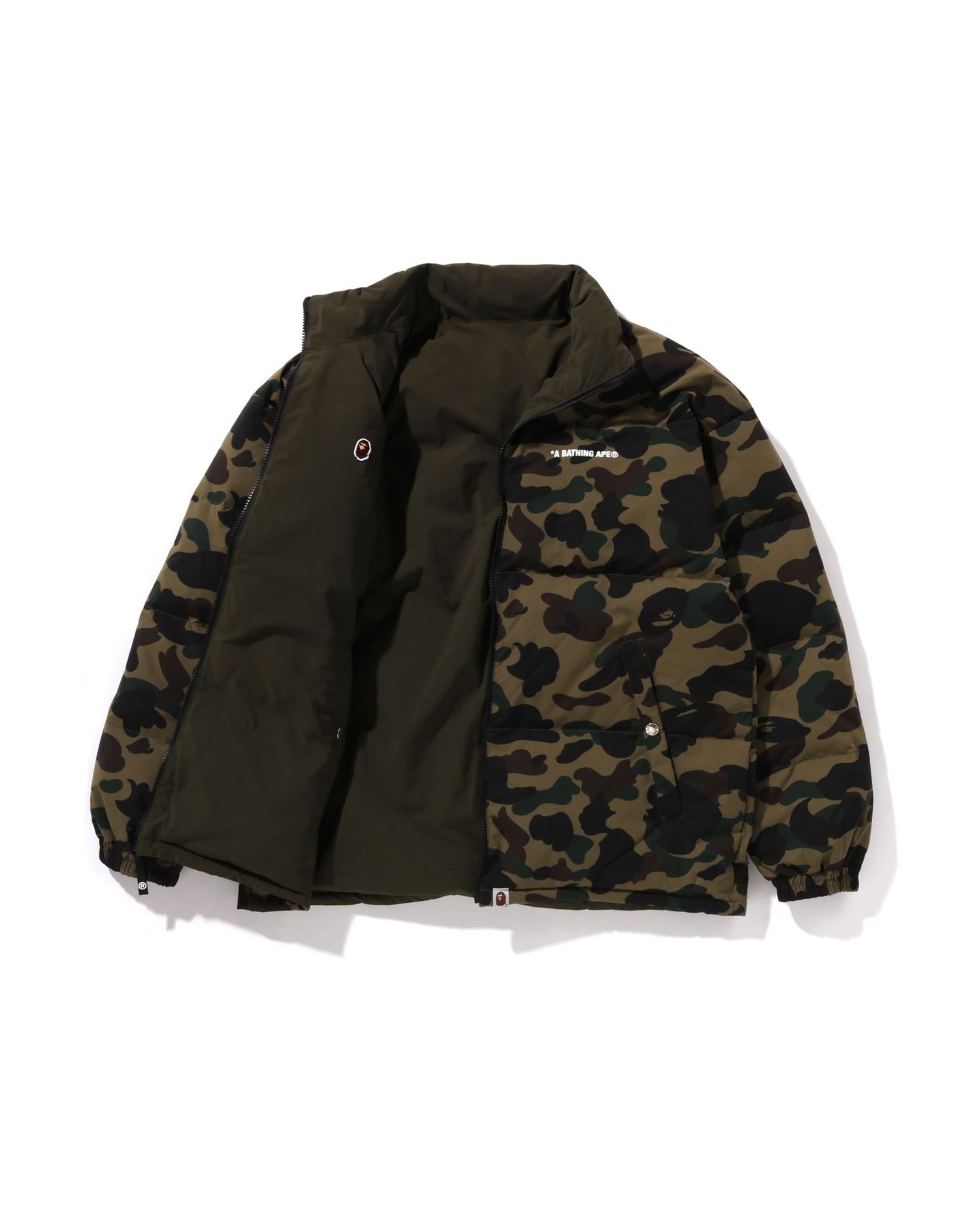 A BATHING APE® 1st Camo Reversible Down Jacket | Bape official