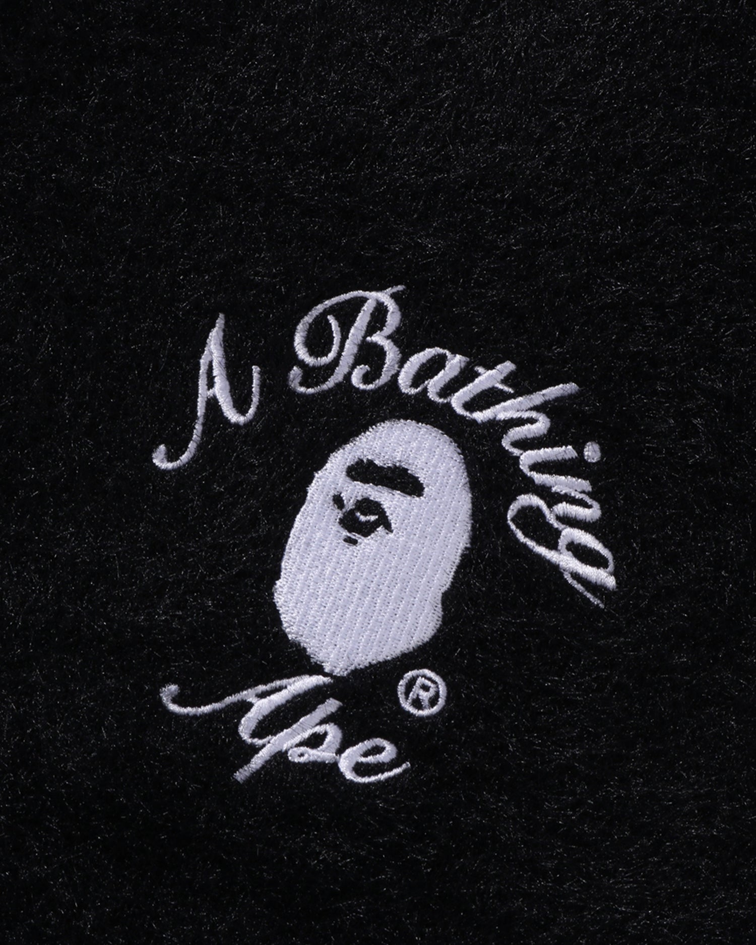A BATHING APE® Embroidery Shaggy Knit Cardigan | Bape official
