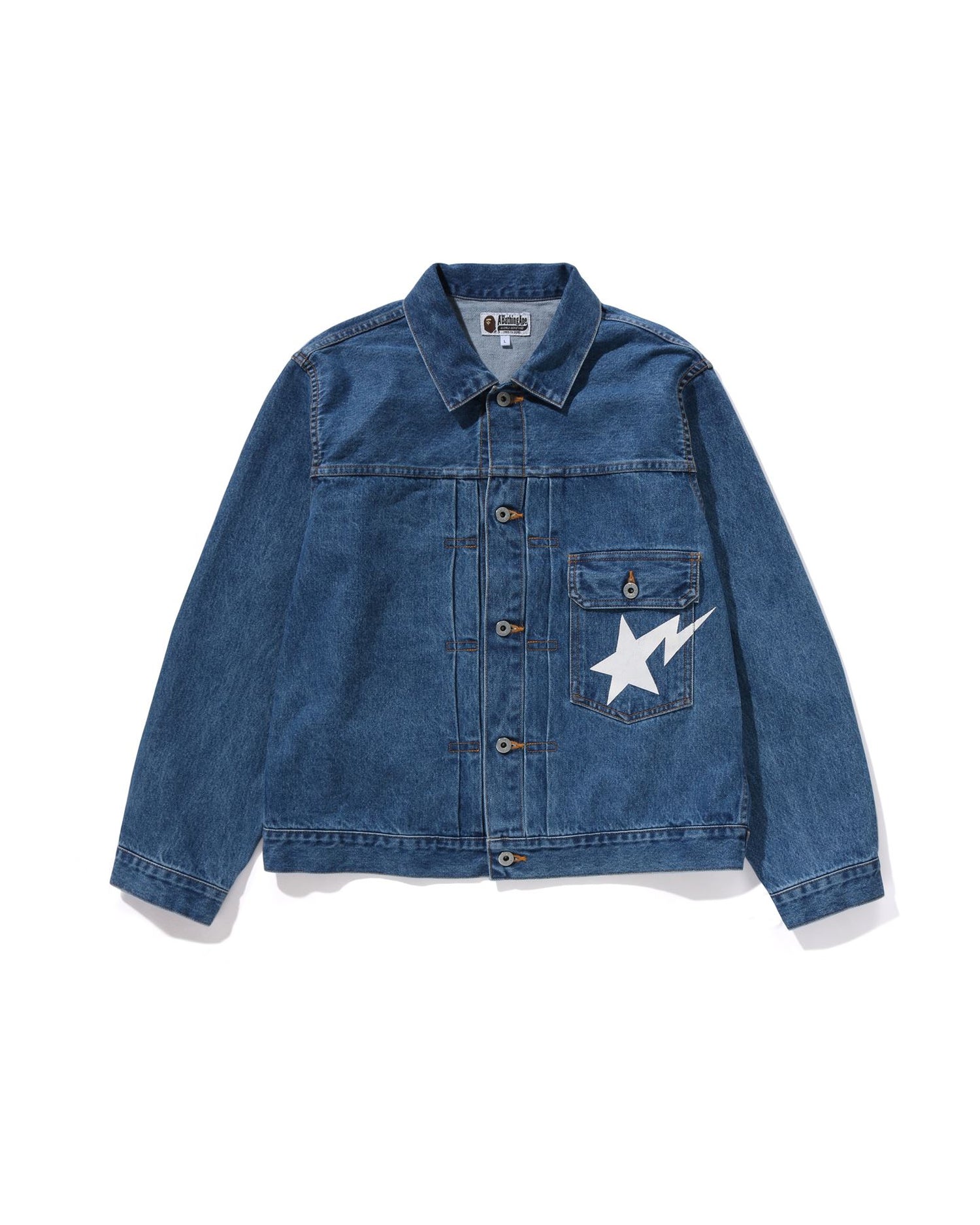 A BATHING APE® STA Denim Jacket | Bape official website – INT.BAPE.COM