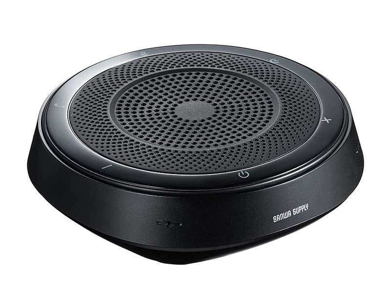 USB/Bluetooth/4極オーディオ端子に対応した遠隔会議用スピーカー