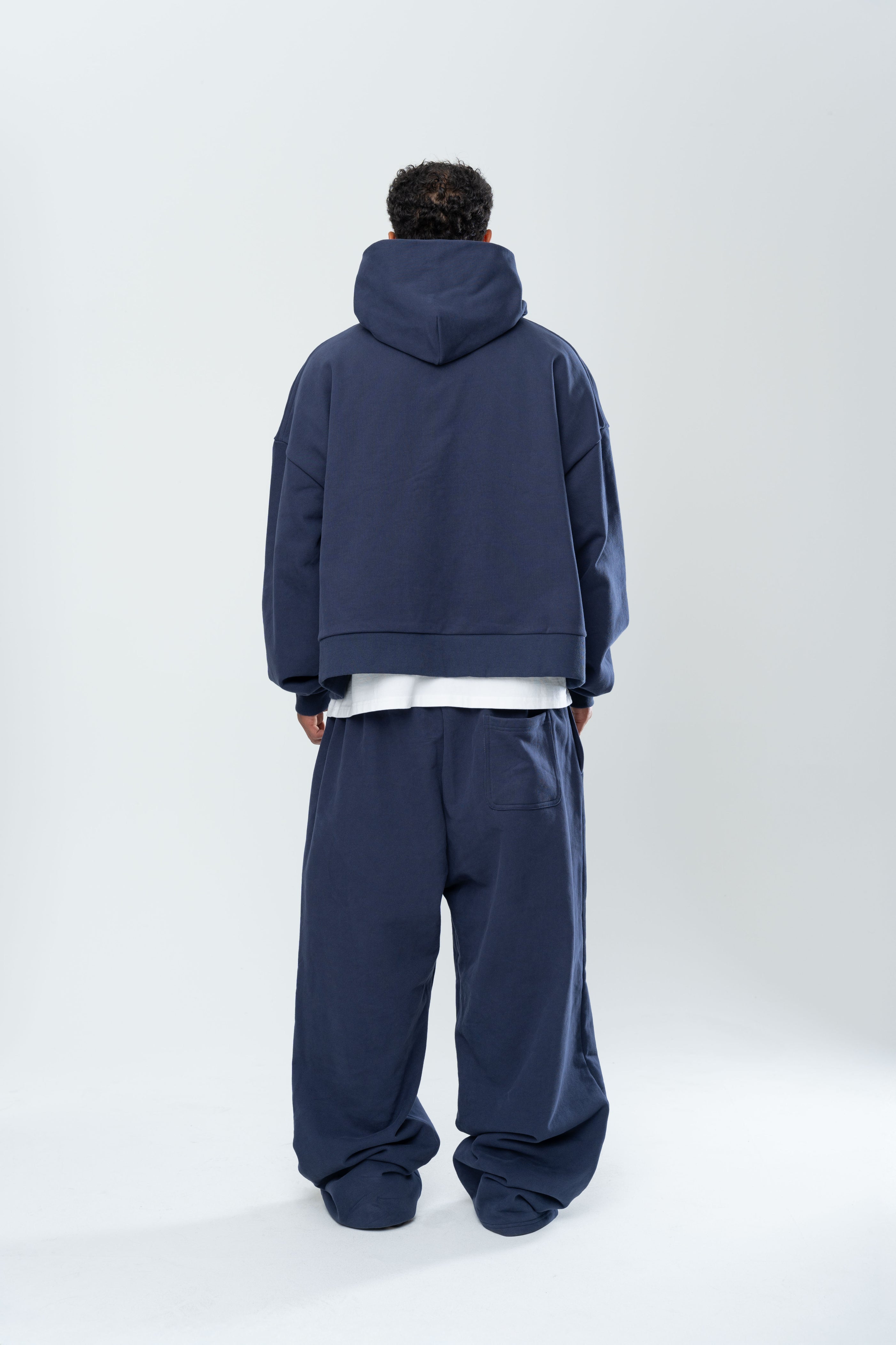 BASICS DOUBLE ZIP HOODIE - MIDNIGHT NAVY – Inaka Power