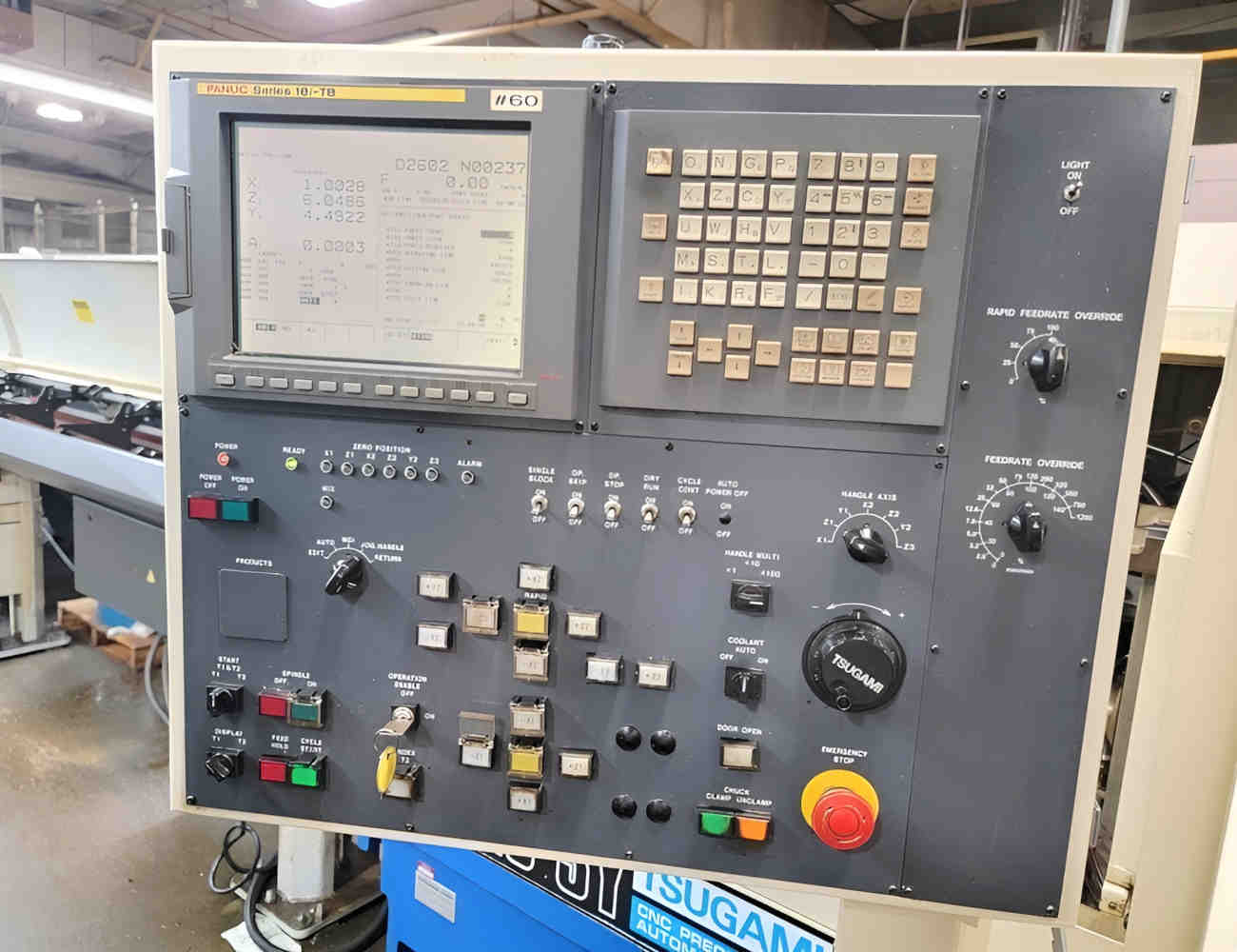 2005 Tsugami BU-26SY 9-axis CNC Gang/Turret Swiss Lathe +