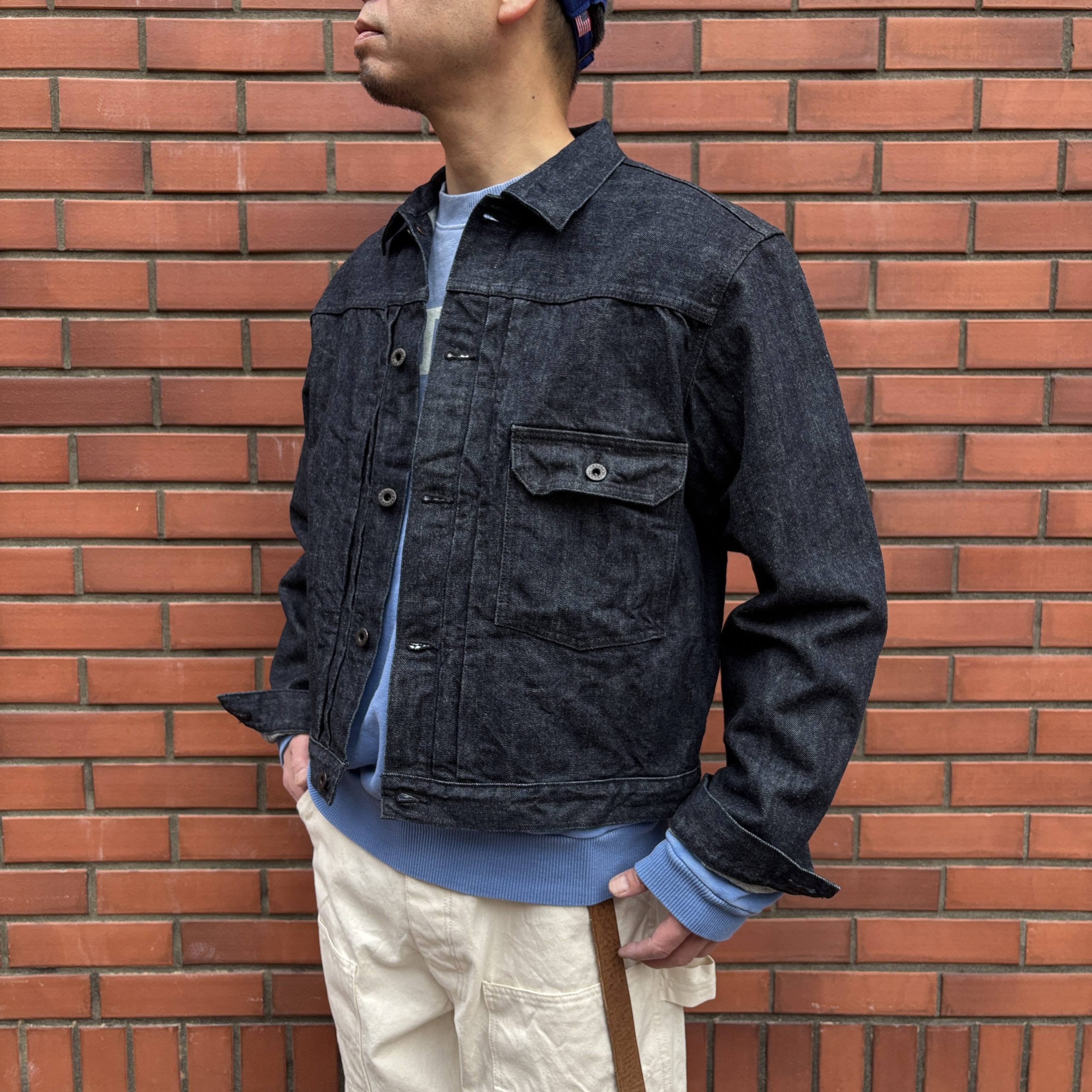 KAPITAL 14ozデニム 1ST JKT（黒糸ver_） | INDIGO BLUE