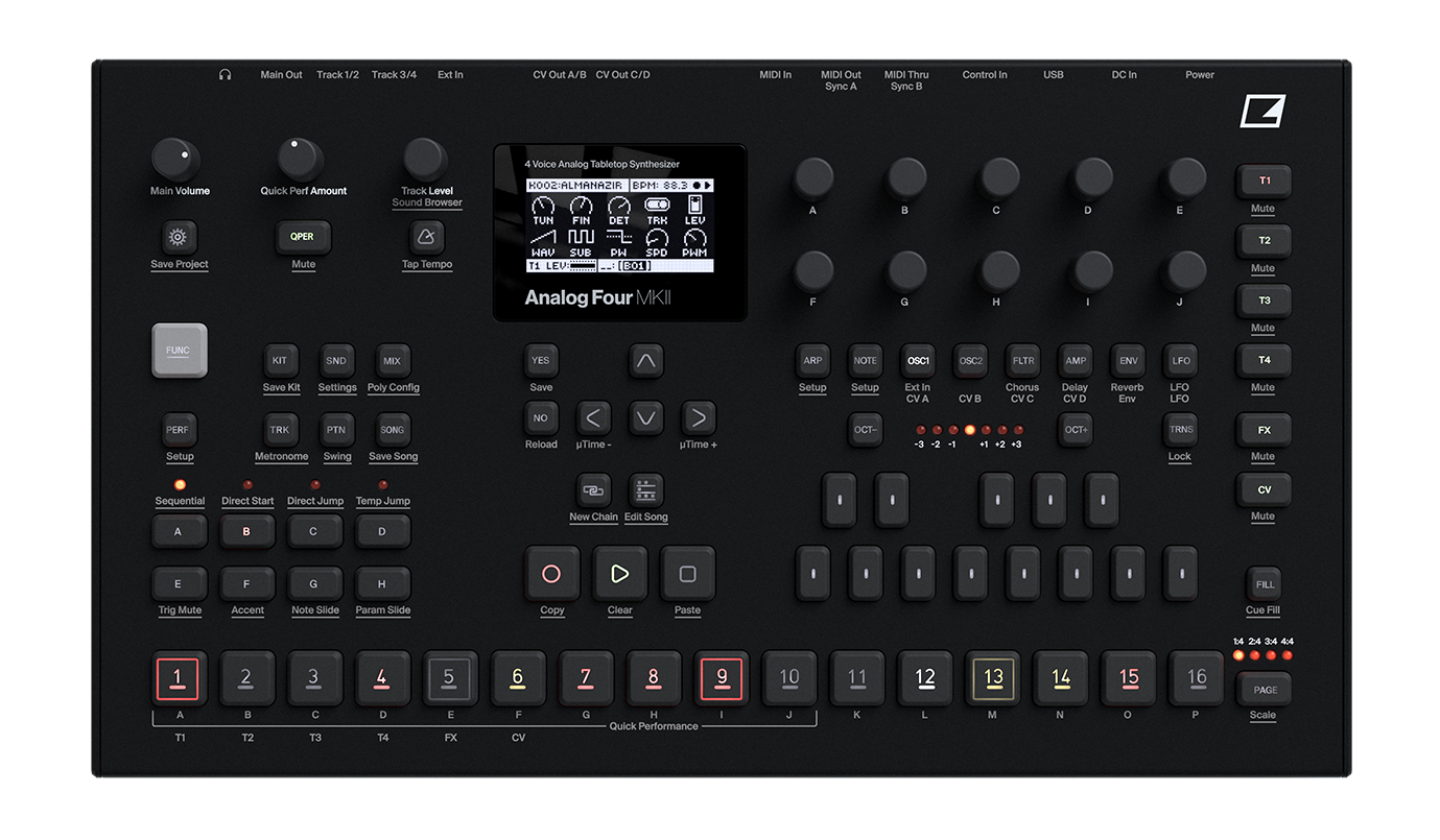 Elektron ” Analog Four ATS-4 MK II ” | 4ボイス・アナログ・テーブル