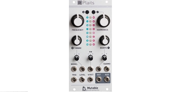 Mutable Instruments Plaits 16種類のアルゴリズムを使用できる