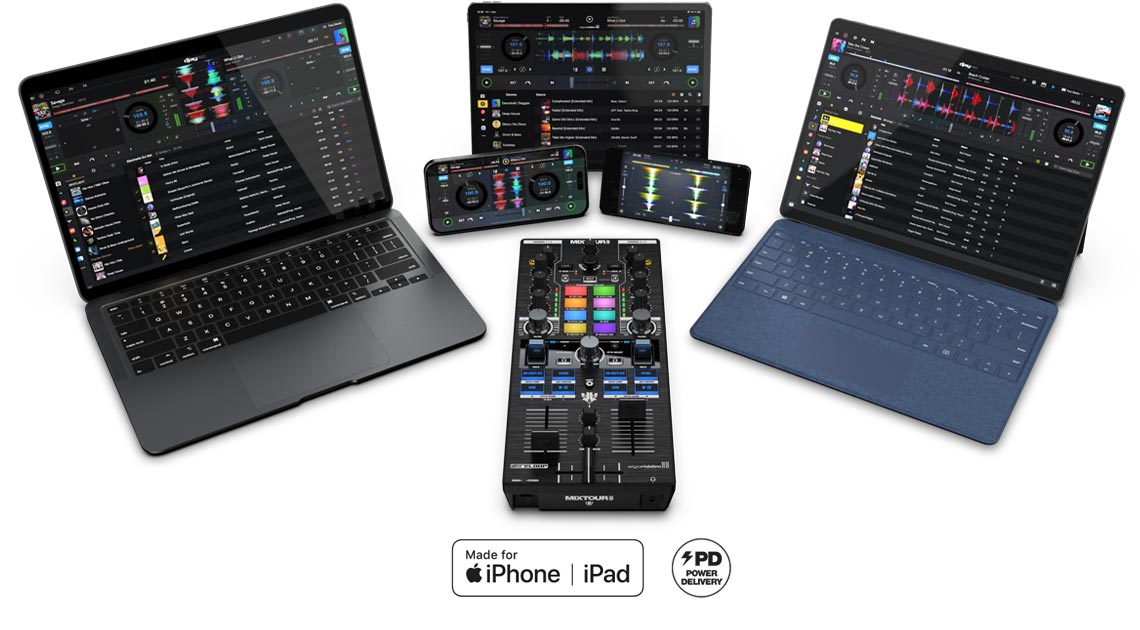 Reloop Mixtour Pro | djay Pro用の超ポータブル、オールインワン4