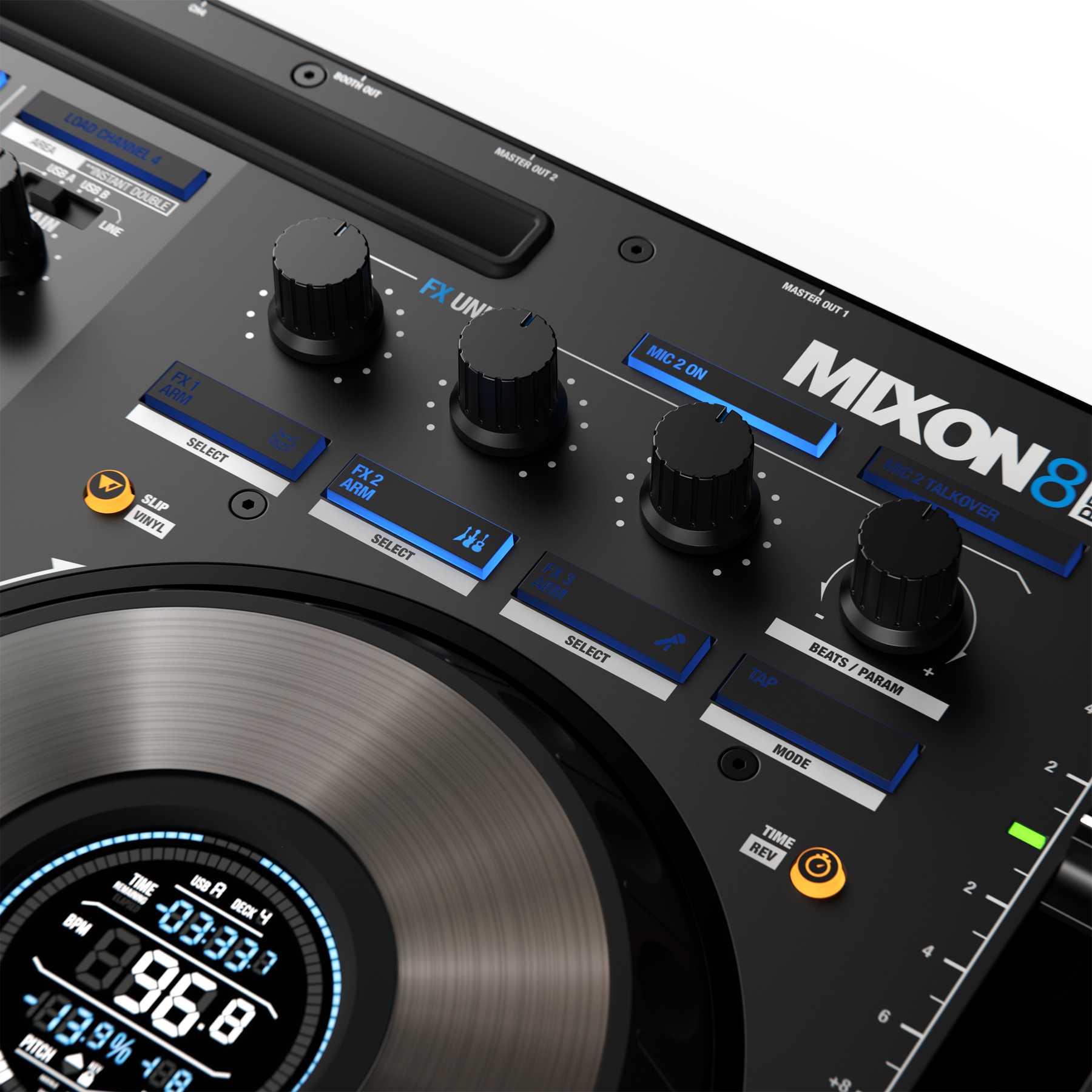 Reloop Mixon 8 Pro | Serato DJ Pro / Algoriddim djay 用4チャンネル