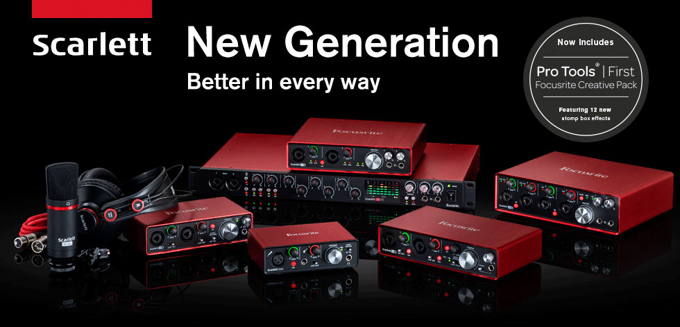 Focusrite Scarlett Gen2 シリーズ クラス最小レイテンシーを実現