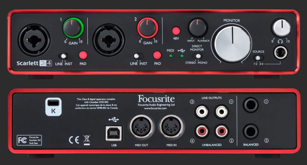 Focusrite Scarlett Gen2 シリーズ クラス最小レイテンシーを実現