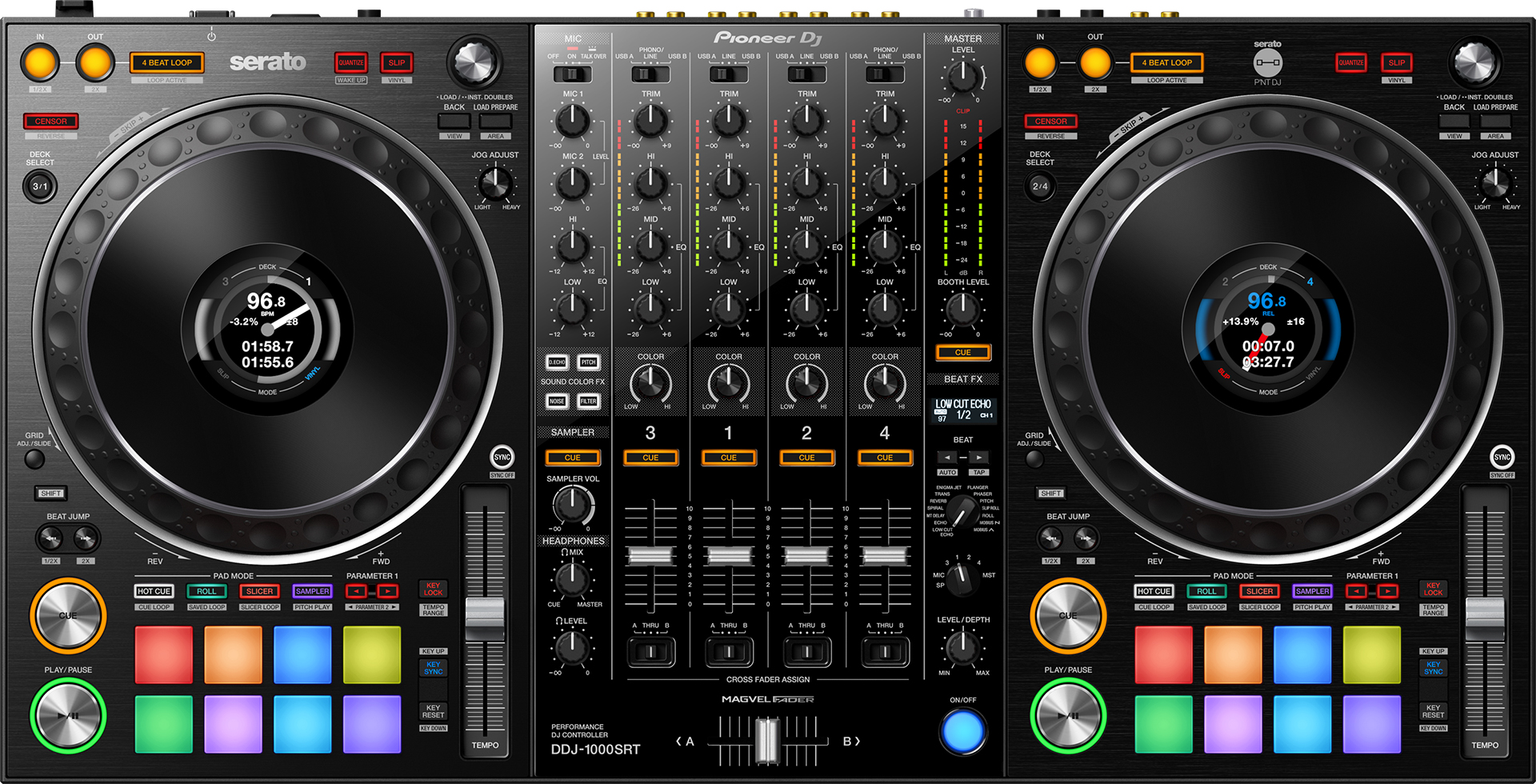 Pioneer DJ DDJ-1000SRT | DDJ-1000がベースの「Serato DJ Pro」専用
