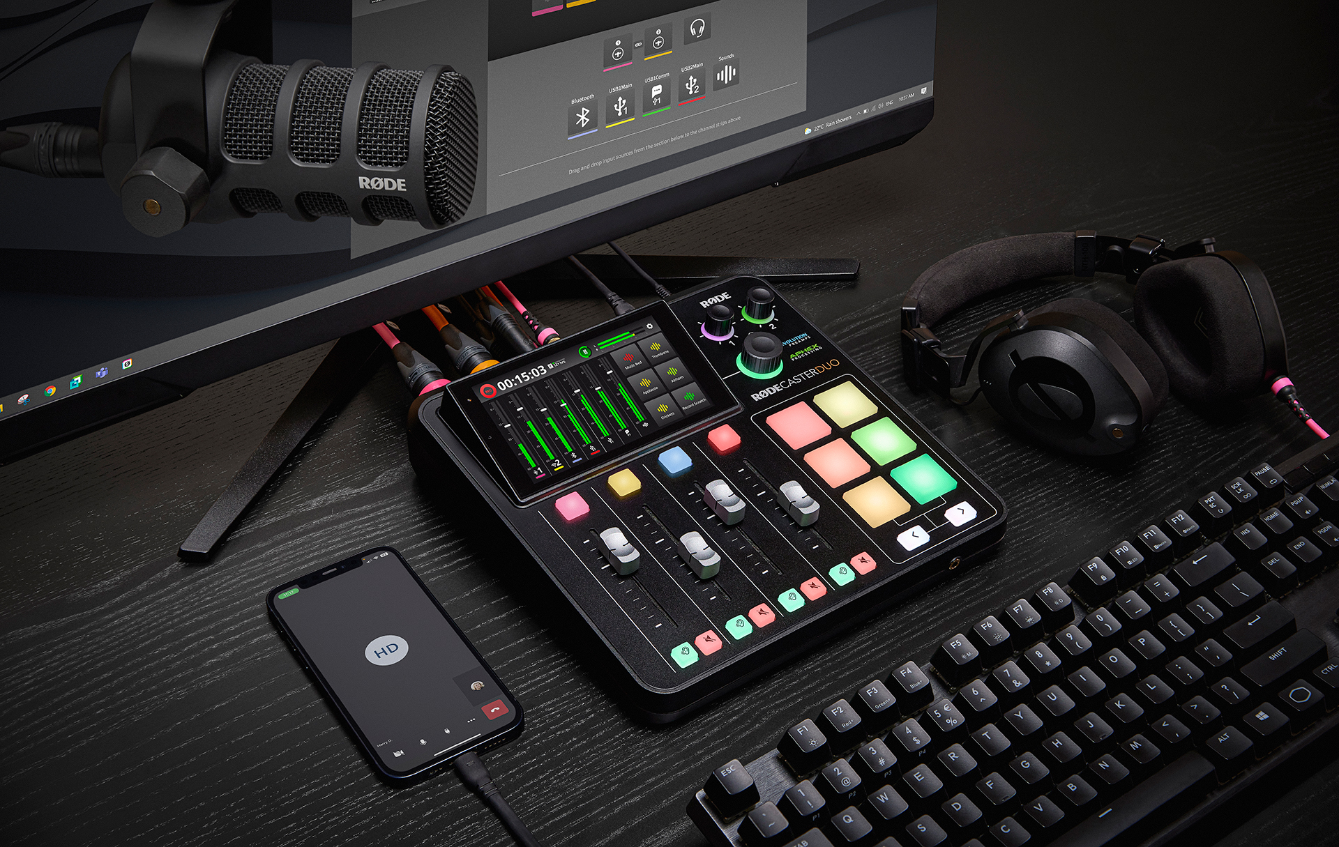 RODE RODECaster Duo | コンテンツクリエイター＆ライブ配信向けの