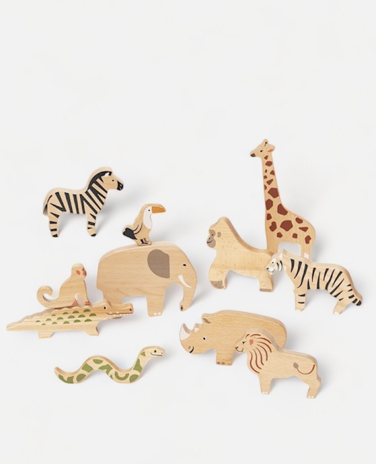 ぶな 木 どうぶつえん セット 動物 動物園｜ボーネルンド / BørneLund