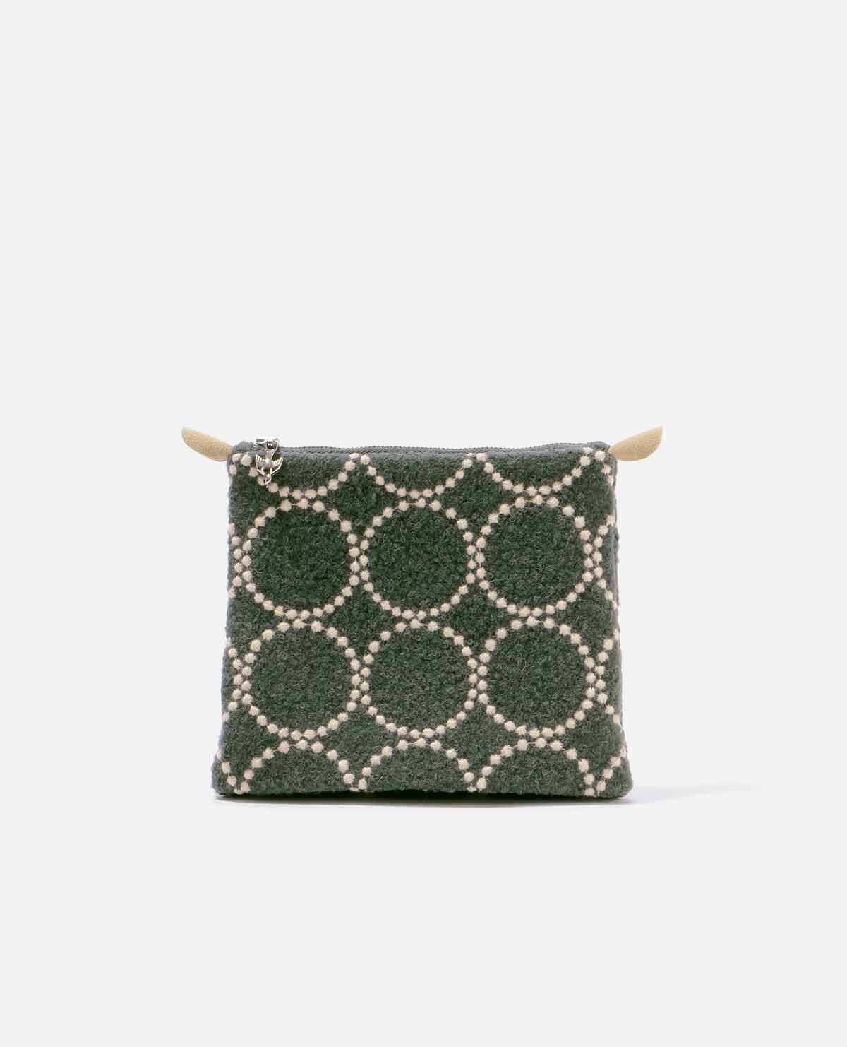 ミナ ポーチ タンバリン グリーングレー Korva pouch