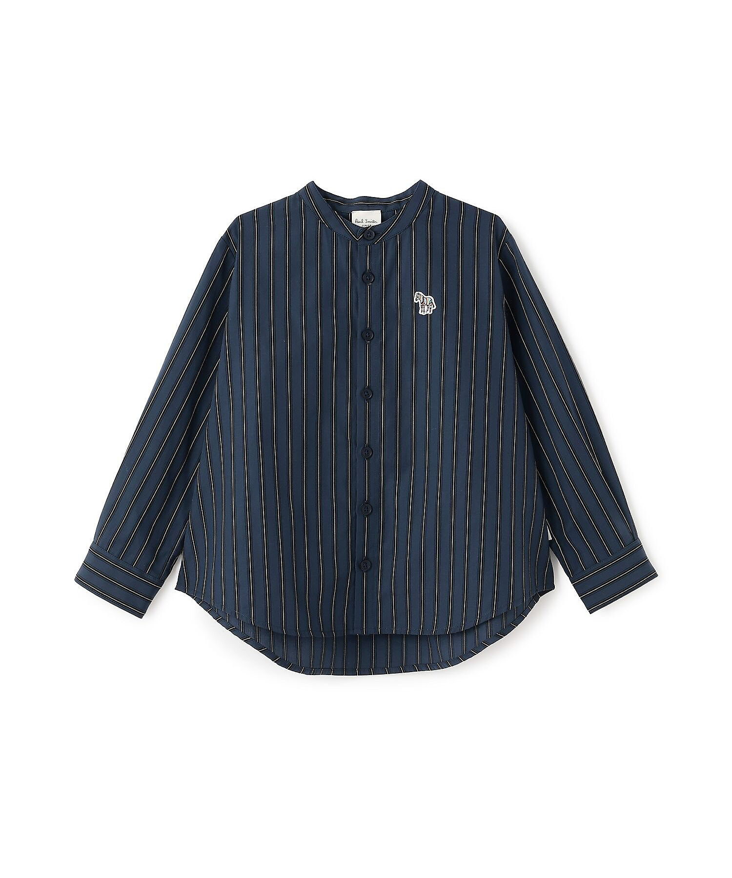 ノーカラーストライプ長袖シャツ 4153224 | Paul Smith Junior