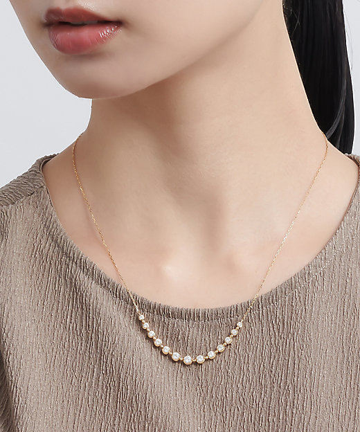 K18YGダイヤモンドネックレス 61410－221101010