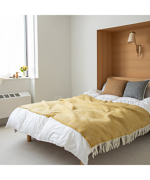 リサイクルウール混スロー グースアイ イエロー | KLIPPAN/クリッパン