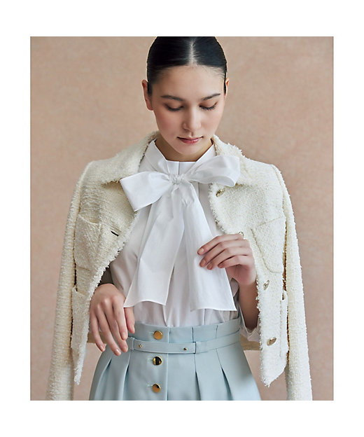 コットン2WAYボウタイブラウス | ANAYI/アナイ | 三越伊勢丹