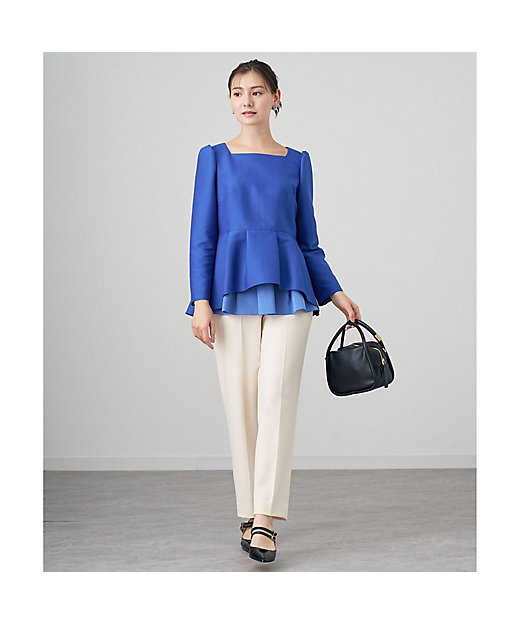 ダブルクロスペプラム ブラウス | ANAYI/アナイ | 三越伊勢丹