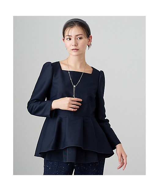 ダブルクロスペプラム ブラウス | ANAYI/アナイ | 三越伊勢丹