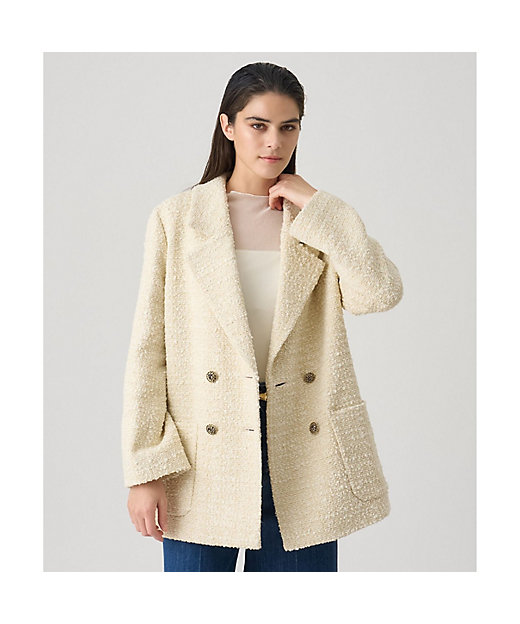 ラメツイードテーラーダブルコート | ANAYI/アナイ | 三越伊勢丹