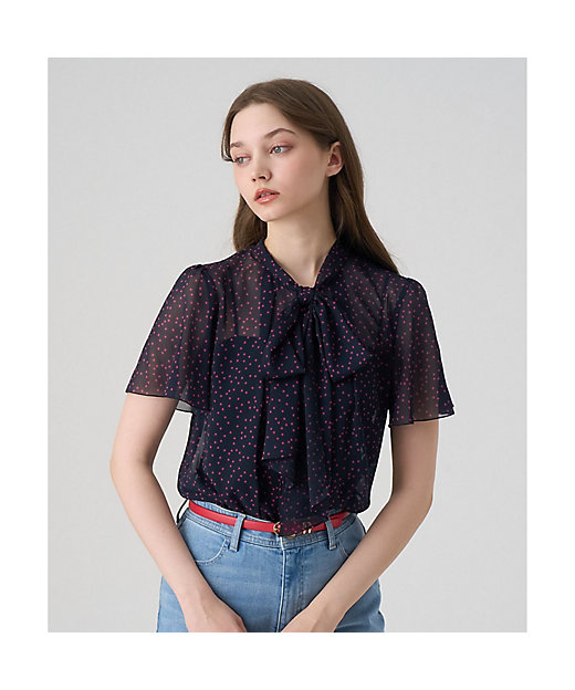 ドットシフォンボウタイ ブラウス | ANAYI/アナイ | 三越伊勢丹