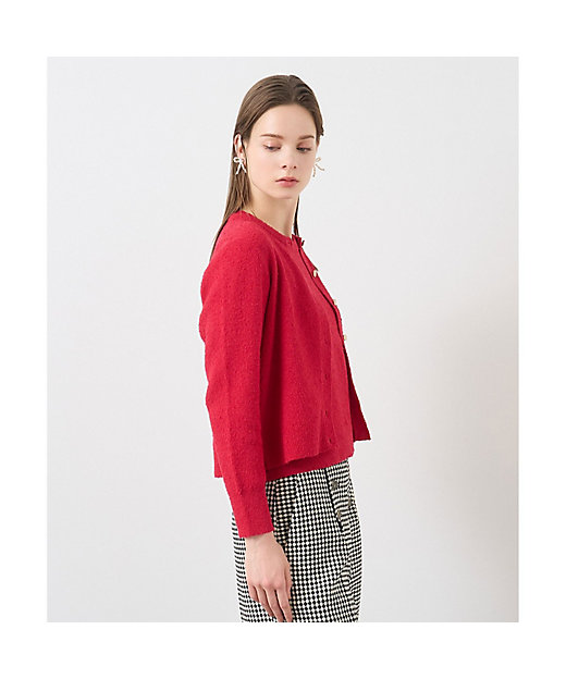 ネップスムースクルーネックカーディガン | ANAYI/アナイ | 三越伊勢丹