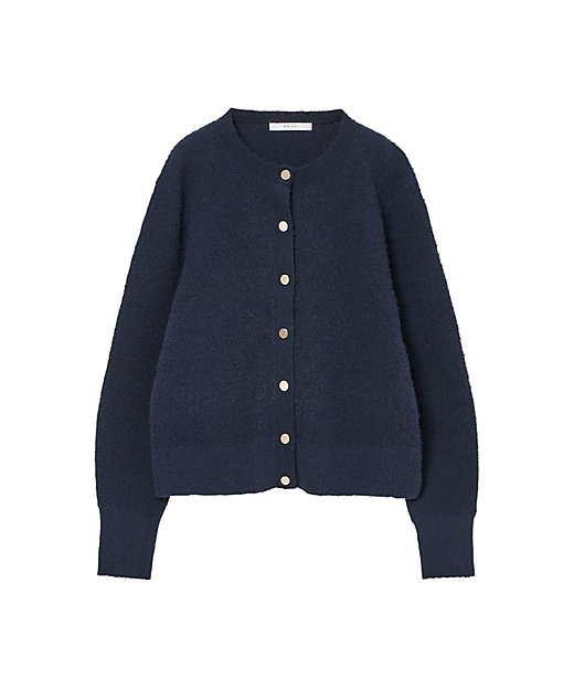 ネップスムースクルーネックカーディガン | ANAYI/アナイ | 三越伊勢丹