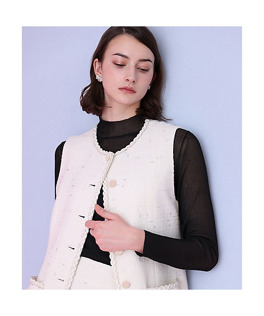 ラメスラブツイードジレワンピース | ANAYI/アナイ | 三越伊勢丹