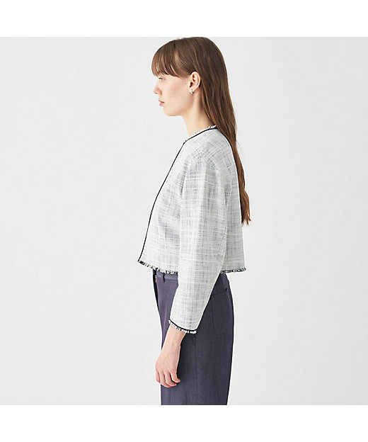 タイムセール：3月2日（月）午前9時30分迄】ロングスラブツイード