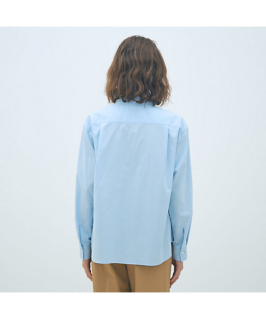 コットンオックスフォード タイ付きブラウス | maison TOMORROWLAND