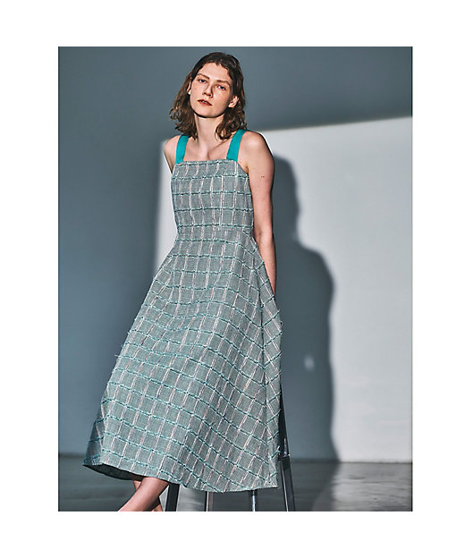 LINTONツイードワンピース | Viaggio Blu (Women)/ビアッジョ