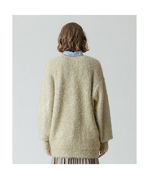 シャイニーフェザーカーディガン | allureville (Women)/アルアバイル