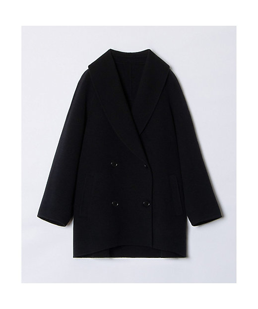 リバーショールカラーミドル丈コート | allureville (Women