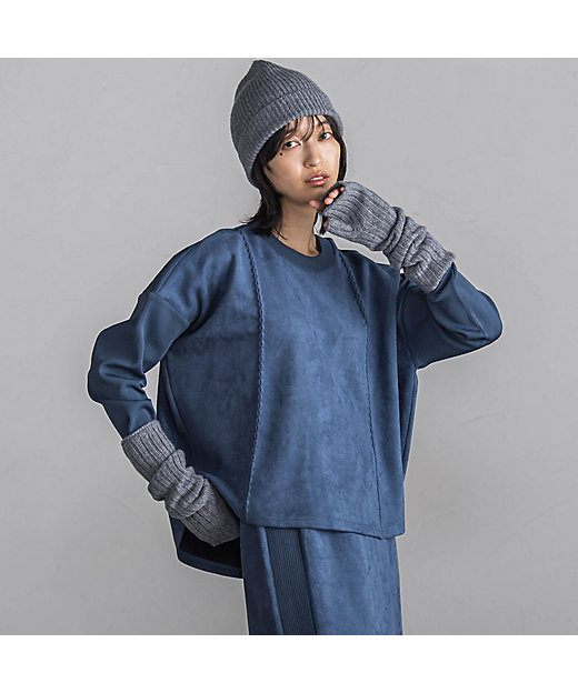 スエード×ニットドッキングセットアップ≪手洗い可能≫ | MAYSON GREY