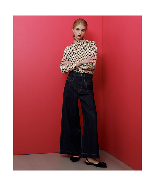 LOULOU WILLOUGHBY】◇ デシンドットフリルボウタイ