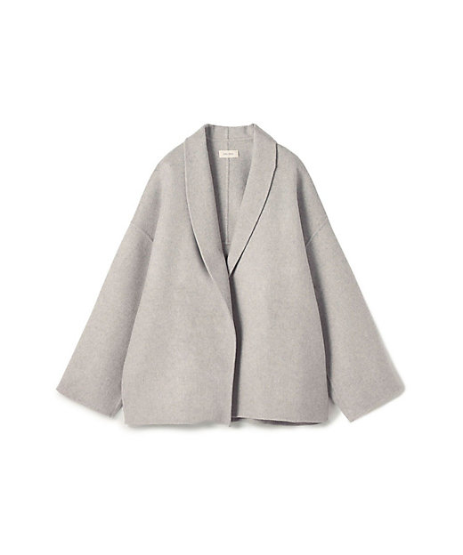 ダブルフェイスメルトンビーバー ショートコート | maison