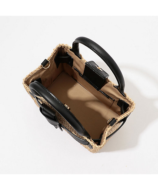 VIOLAd'ORO アバカレザーベルトショルダーバッグ | maison