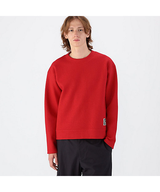 CABaN ウールコットンダブルフェイス クルーネックプルオーバー