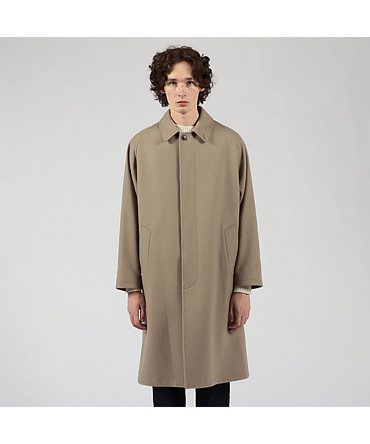 ウールナイロン バルカラーコート | TOMORROWLAND (Men