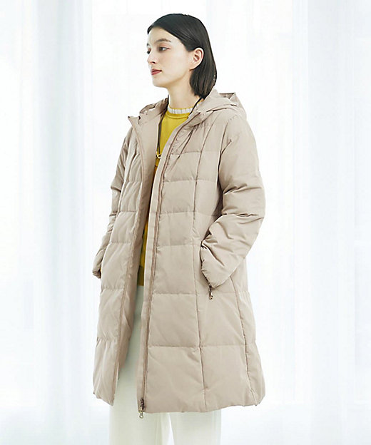 シャイニータフタロングダウンコート | GEORGES RECH (Women/小さい