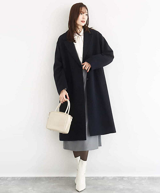 超軽量］エアリアルウール チェスターコート | MK MICHEL KLEIN (Women