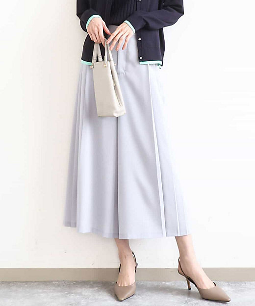 サイドプリーツガウチョパンツ／洗える | MK MICHEL KLEIN (Women