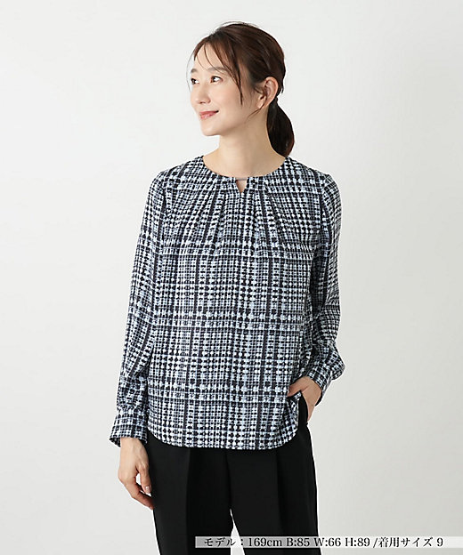 グレンチェックブラウス | Leilian (Women)/レリアン | 三越伊勢丹
