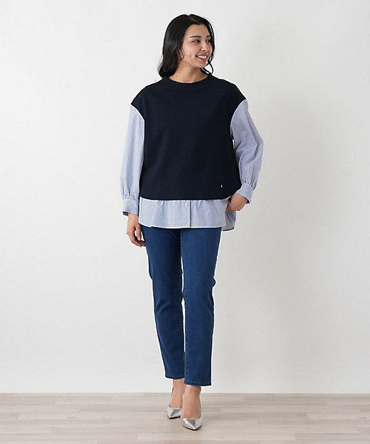 レイヤード風ブラウス【Rich 1－mile】【26年2月カタログ