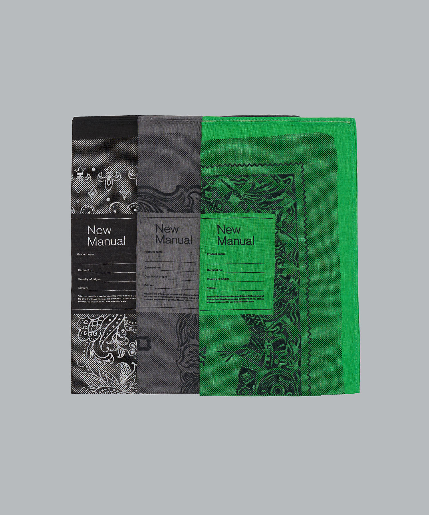 バンダナ ”PACK” 3P BANDANA 2026SSーGD7ーYT