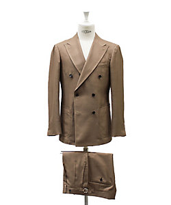 スーパー160's 4プライ マットウーステッド ネイビーダブルブレス