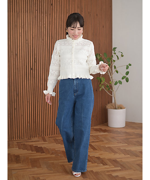 予約販売】ハートクロシェカーディガン【3月末日以降お届け