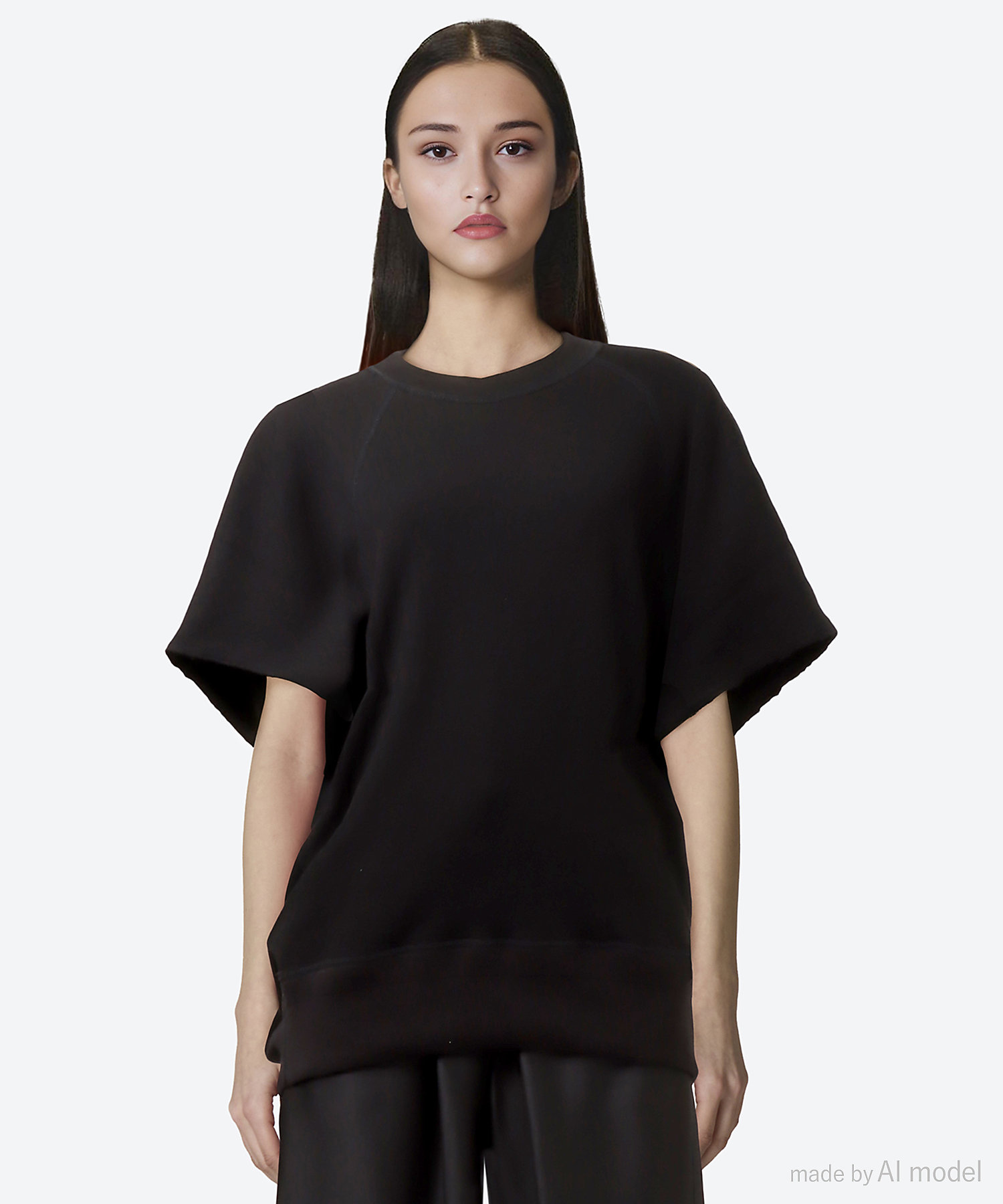 吊裏毛ロゴショートスリーブプルオーバー 7917―222―0058